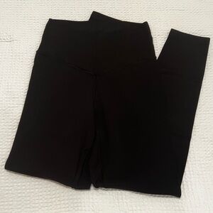 Aerie Black High-Waisted Crossover Leggings